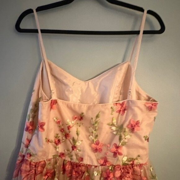 Endless Rose - Floral Embroidered Tiered Maxi Dress - Picture 5 of 7